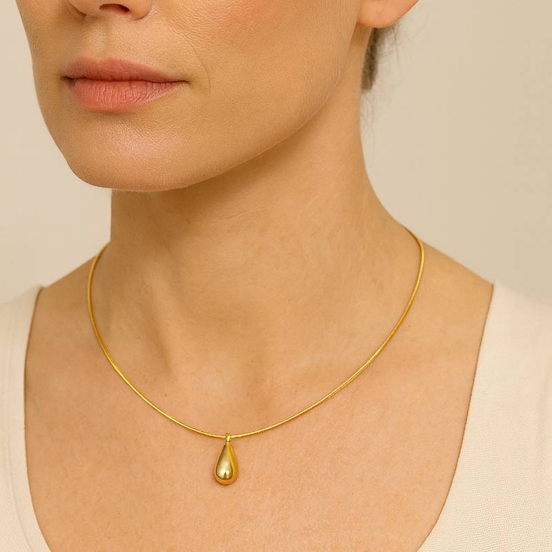 Collar Gota Dorada Elegance